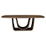Richmond Interiors  Eettafel Windsor walnut 230 brass onderstel