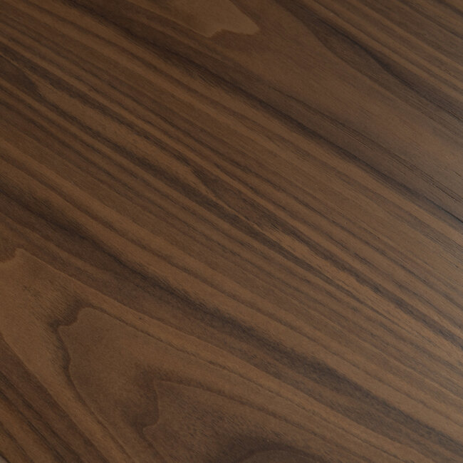 Richmond Interiors  Eettafel Windsor walnut 230 brass onderstel