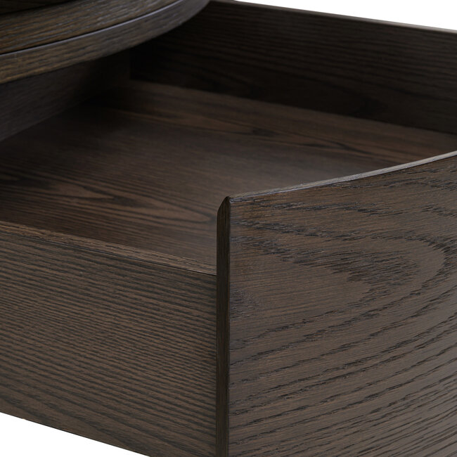 Richmond Interiors  Salontafel Langford bruin 90Ø 1 lade