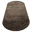 Richmond Interiors  Vloerkleed Liff dark bruin 200x350
