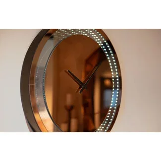 Richmond Interiors  Wandlamp Julia bruin - Led Clock