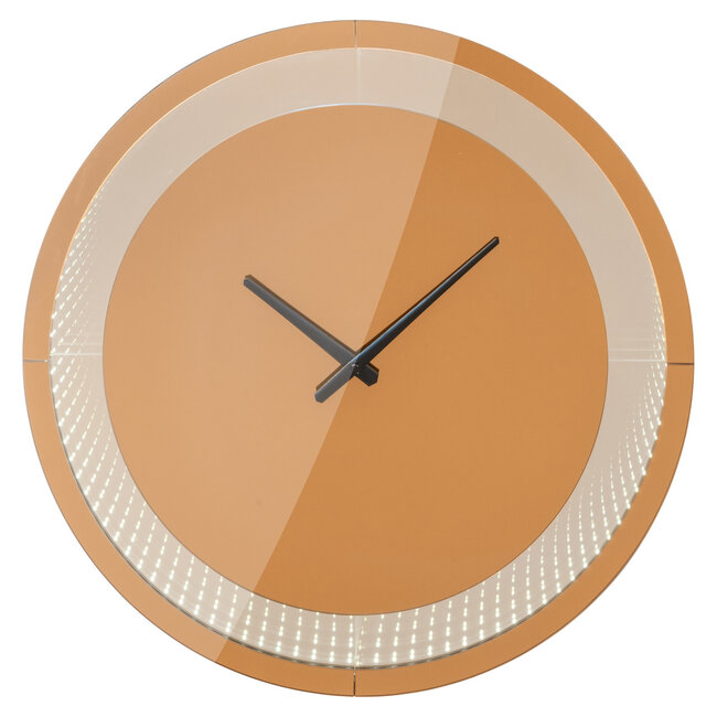Richmond Interiors  Wandlamp Julia bruin - Led Clock