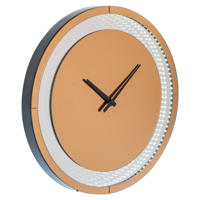 Richmond Interiors  Wandlamp Julia bruin - Led Clock