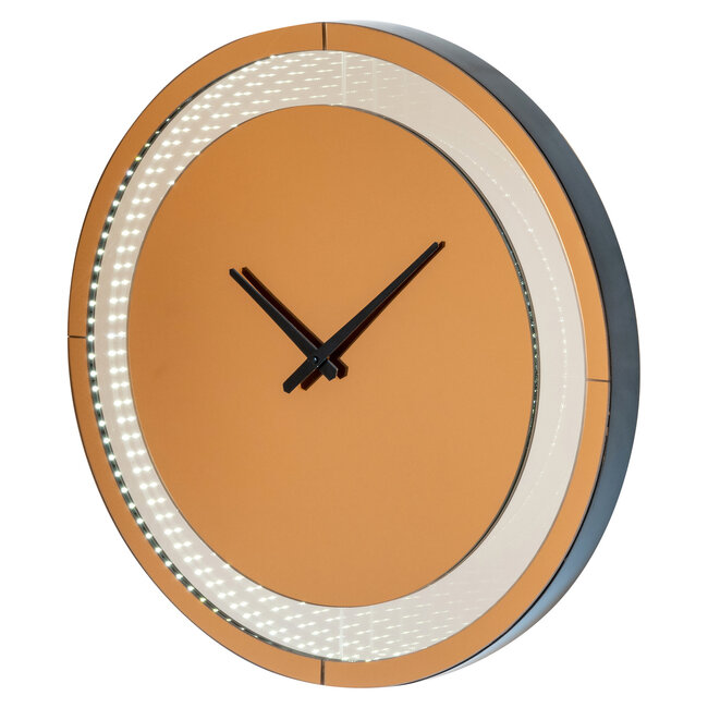 Richmond Interiors  Wandlamp Julia bruin - Led Clock