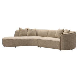 Richmond Interiors  Bank Romero zand tweed ottoman links