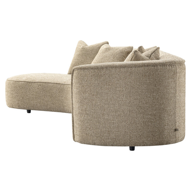 Richmond Interiors  Bank Romero zand tweed ottoman links