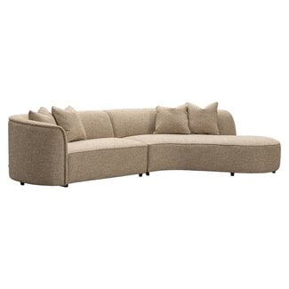 Richmond Interiors  Bank Romero zand tweed ottoman rechts