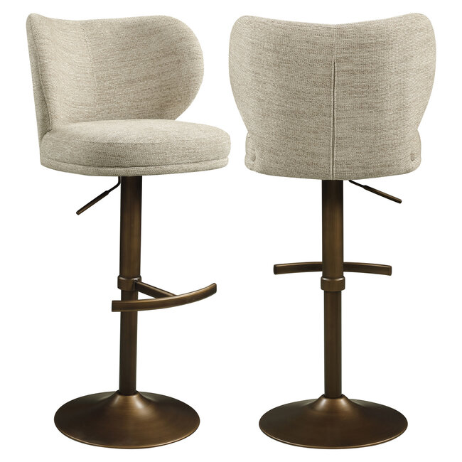 Richmond Interiors  Barstoel Amely naturel softweave draaistoel