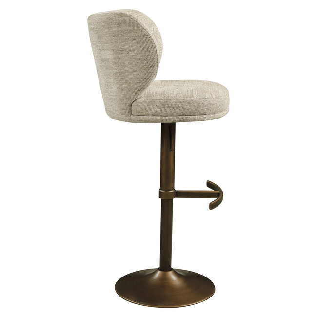 Richmond Interiors  Barstoel Amely naturel softweave draaistoel