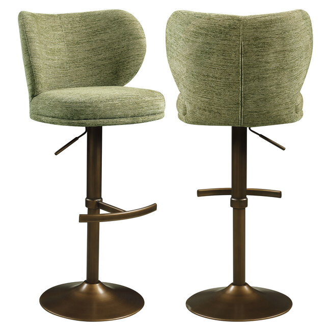 Richmond Interiors  Barstoel Amely pistache softweave draaistoel