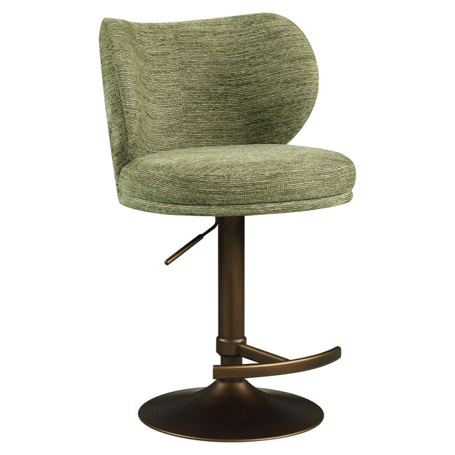 Richmond Interiors  Barstoel Amely pistache softweave draaistoel