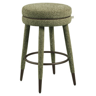 Richmond Interiors  Counterstoel Tenashar green blockweave draaistoel