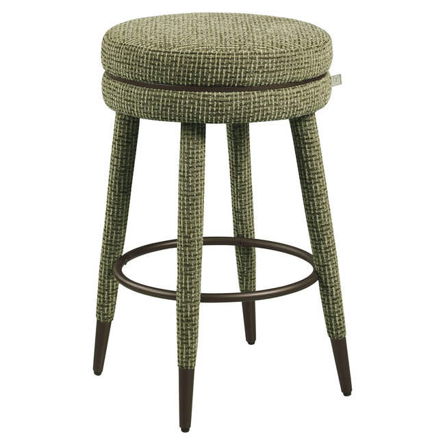 Richmond Interiors  Counterstoel Tenashar green blockweave draaistoel
