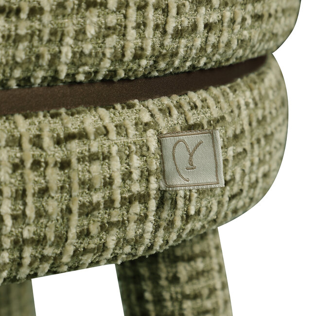 Richmond Interiors  Counterstoel Tenashar green blockweave draaistoel