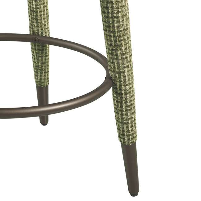 Richmond Interiors  Counterstoel Tenashar green blockweave draaistoel