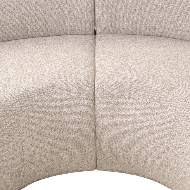 Richmond Interiors  Eetkamer bank Sorrobon cayenne bruin rond – Set of 2