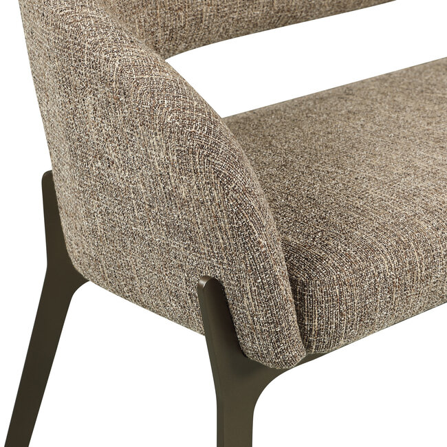 Richmond Interiors  Eetkamer bank Kenzi bruin tweed