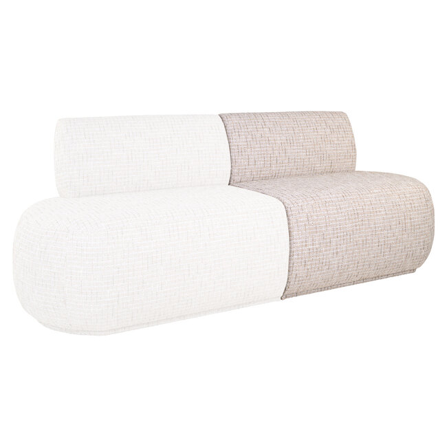 Richmond Interiors  Eetkamer bank Sorrobon trendy creme open einde rechts recht