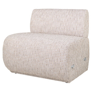 Richmond Interiors  Eetkamer bank Sorrobon trendy creme open einde links recht