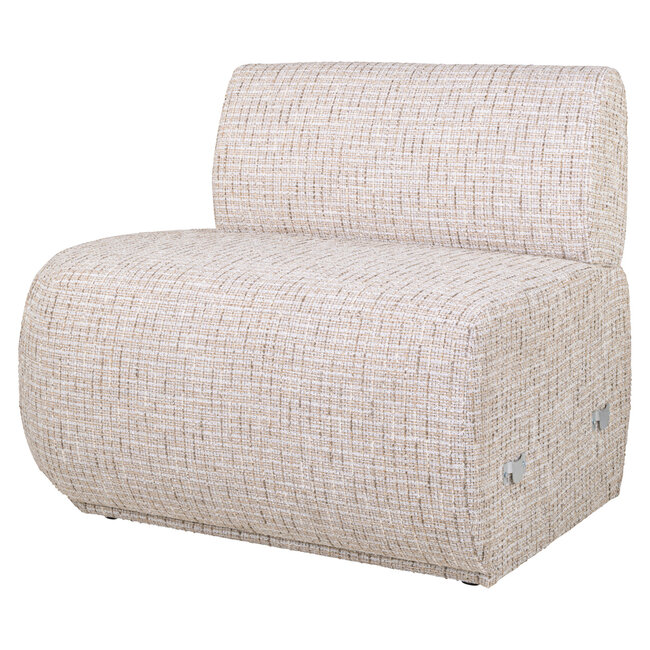 Richmond Interiors  Eetkamer bank Sorrobon trendy creme open einde links recht
