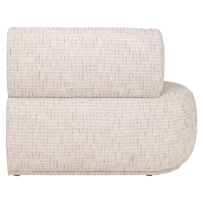 Richmond Interiors  Eetkamer bank Sorrobon trendy creme open einde links recht