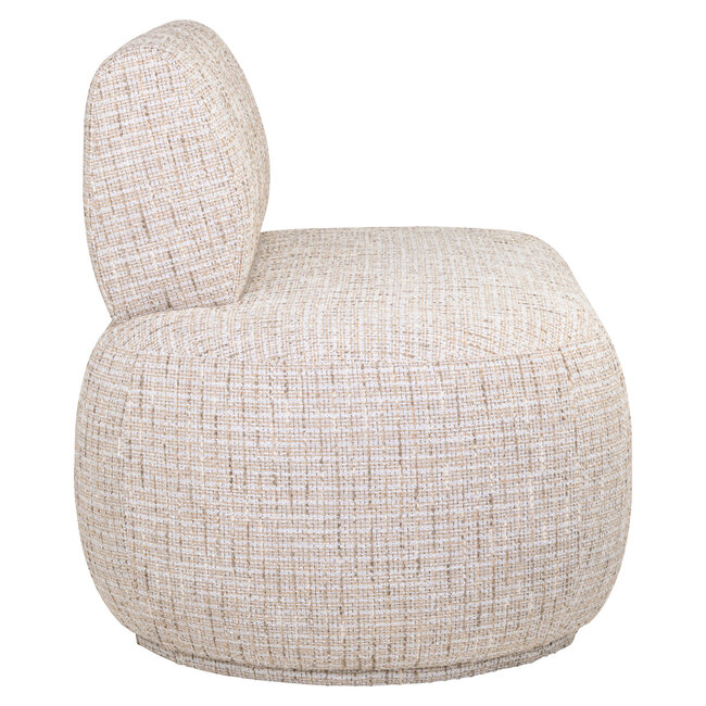 Richmond Interiors  Eetkamer bank Sorrobon trendy creme open einde links recht