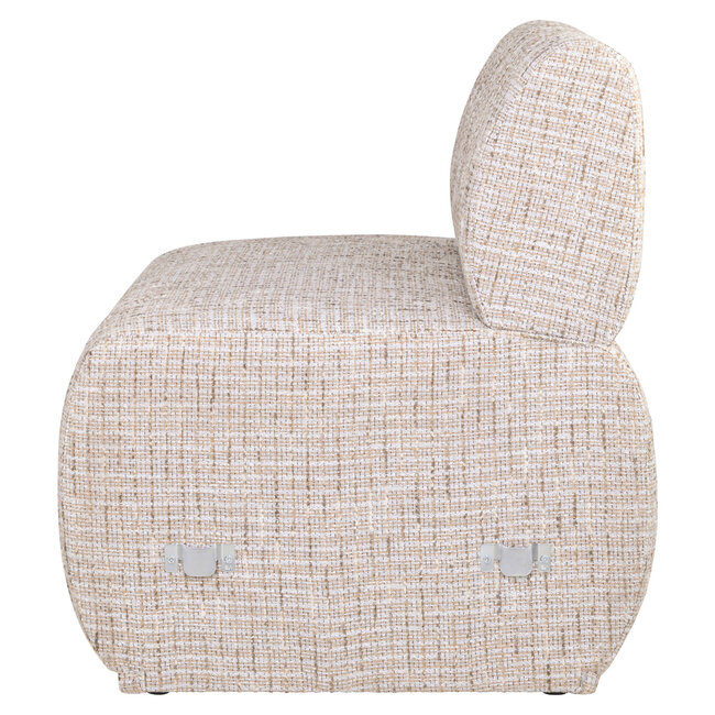 Richmond Interiors  Eetkamer bank Sorrobon trendy creme open einde links recht