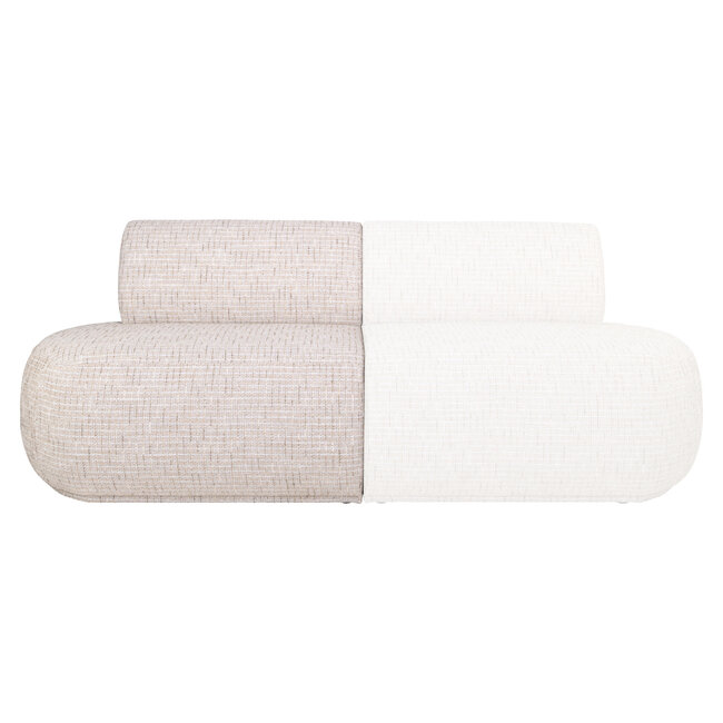 Richmond Interiors  Eetkamer bank Sorrobon trendy creme open einde links recht
