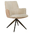 Richmond Interiors  Eetkamerstoel Chase ginger jacquard draaistoel