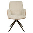 Richmond Interiors  Eetkamerstoel Chase ginger jacquard draaistoel