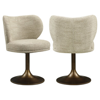 Richmond Interiors  Eetkamerstoel Amely naturel softweave draaistoel
