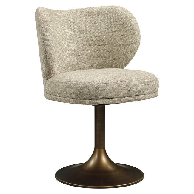 Richmond Interiors  Eetkamerstoel Amely naturel softweave draaistoel