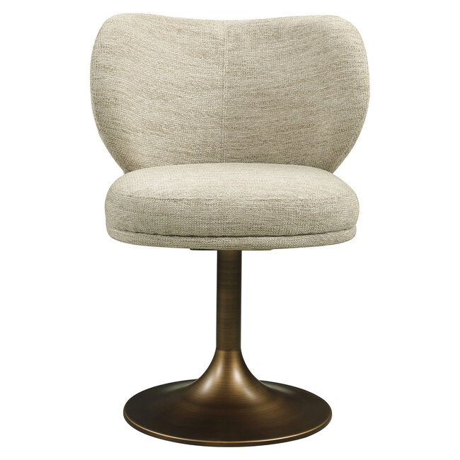 Richmond Interiors  Eetkamerstoel Amely naturel softweave draaistoel