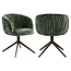 Richmond Interiors  Eetkamerstoel Cassi sage chenille draaistoel