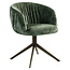 Richmond Interiors  Eetkamerstoel Cassi sage chenille draaistoel
