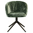 Richmond Interiors  Eetkamerstoel Cassi sage chenille draaistoel