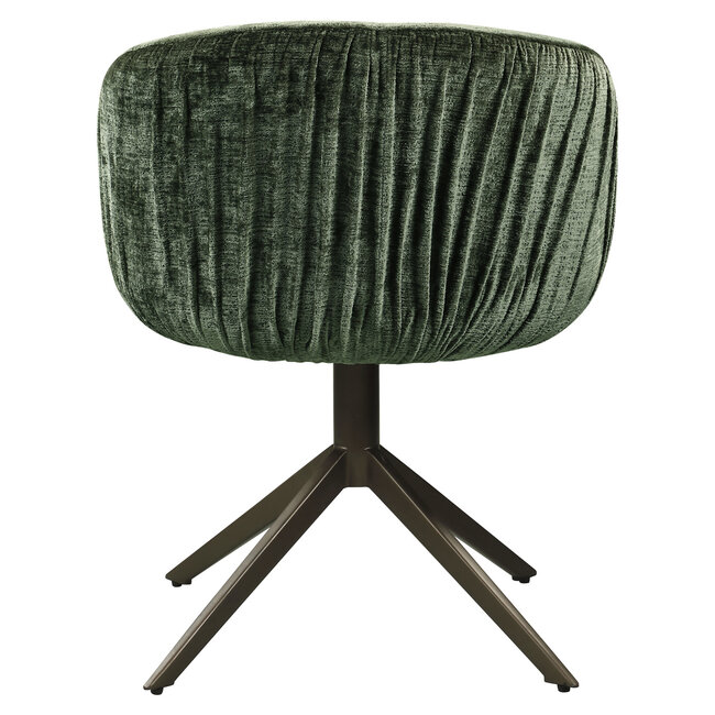 Richmond Interiors  Eetkamerstoel Cassi sage chenille draaistoel