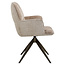 Richmond Interiors  Eetkamerstoel Chase creme blockweave draaistoel
