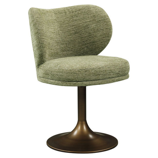 Richmond Interiors  Eetkamerstoel Amely pistache softweave draaistoel