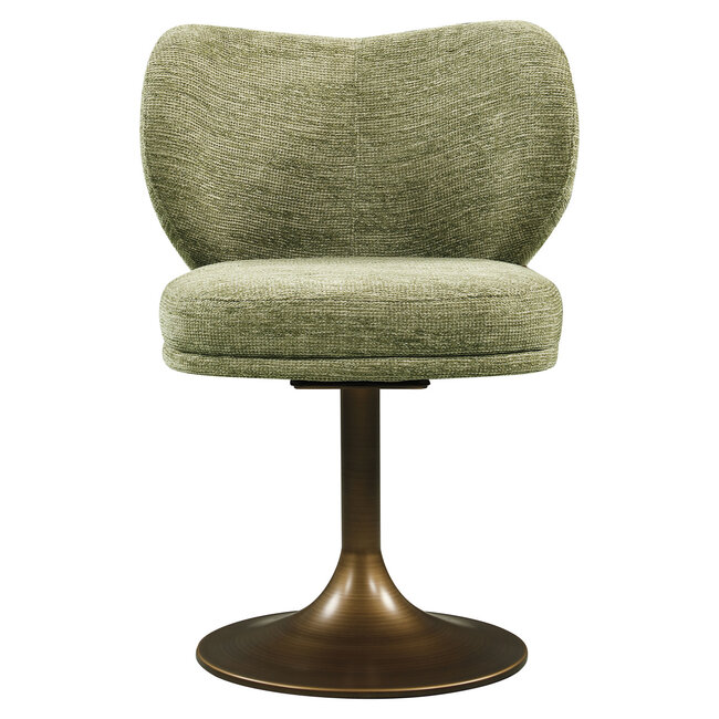 Richmond Interiors  Eetkamerstoel Amely pistache softweave draaistoel