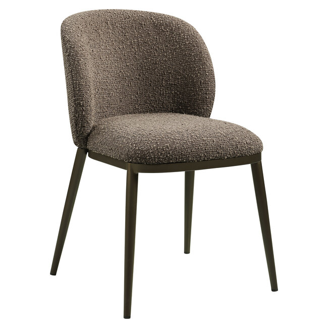 Richmond Interiors  Eetkamerstoel Gandy bruin chunky