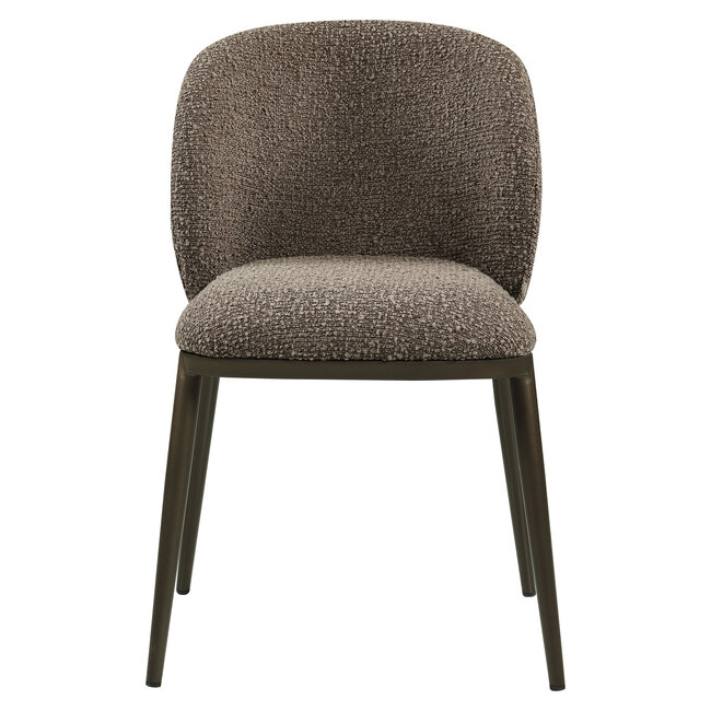 Richmond Interiors  Eetkamerstoel Gandy bruin chunky