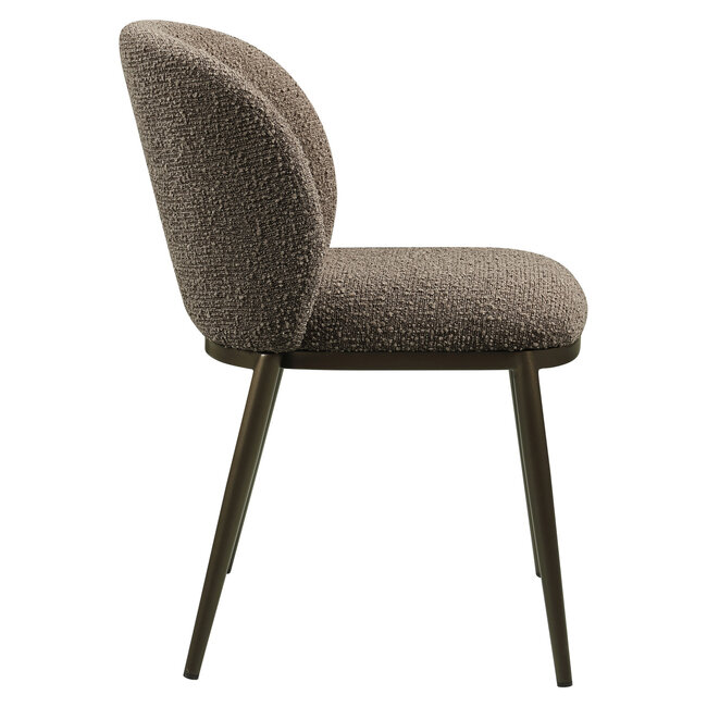Richmond Interiors  Eetkamerstoel Gandy bruin chunky