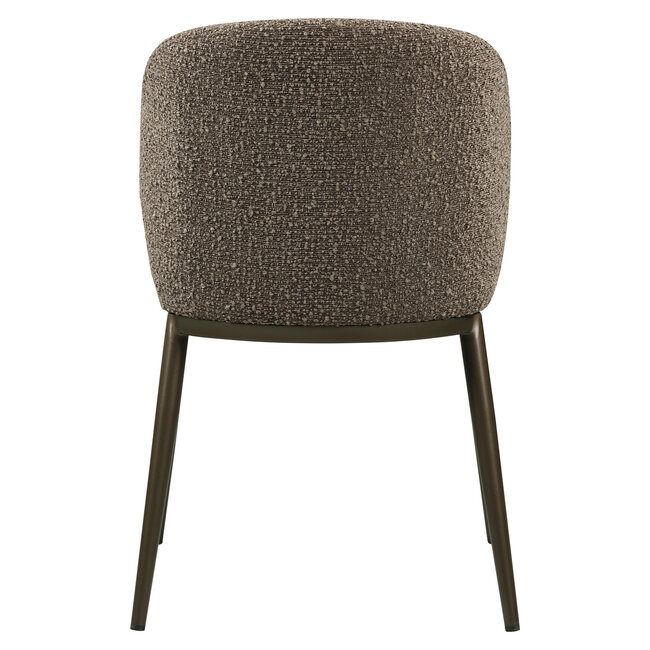 Richmond Interiors  Eetkamerstoel Gandy bruin chunky