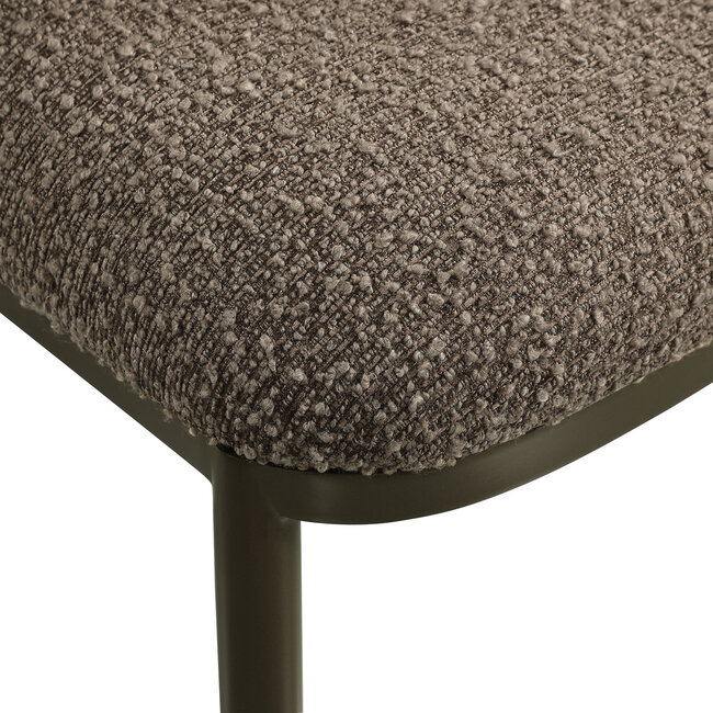 Richmond Interiors  Eetkamerstoel Gandy bruin chunky