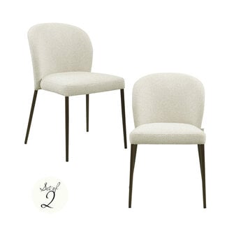 Richmond Interiors  Eetkamerstoel Stacker biscotti – Set of 2