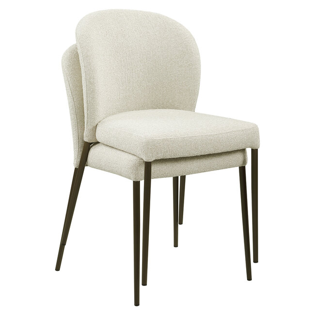 Richmond Interiors  Eetkamerstoel Stacker biscotti – Set of 2
