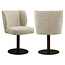 Richmond Interiors  Eetkamerstoel Fiona naturel softweave draaistoel