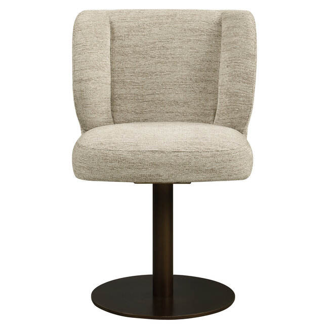 Richmond Interiors  Eetkamerstoel Fiona naturel softweave draaistoel