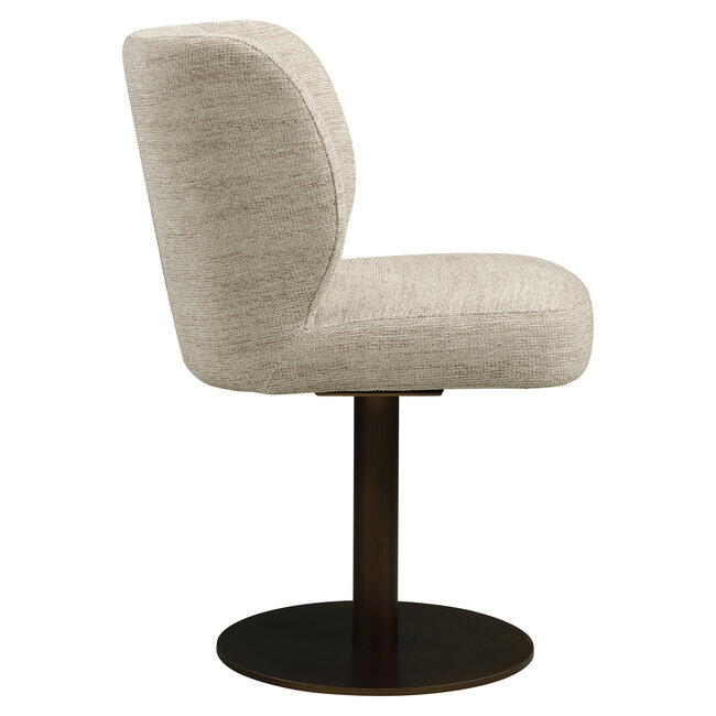 Richmond Interiors  Eetkamerstoel Fiona naturel softweave draaistoel